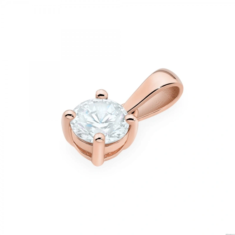 Zawieszka Z0576 Diament Laboratoryjne 1,00ct różowe złoto