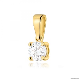 Zawieszka Z0576 Diament Laboratoryjny 0,50ct żółte złoto