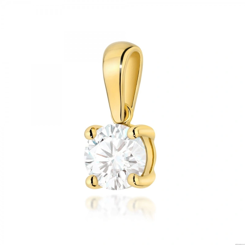 Zawieszka Z0576 Diament Laboratoryjne 1,00ct żółte złoto