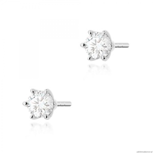 Kolczyki K0575 Diament 2 x 0.30ct białe złoto