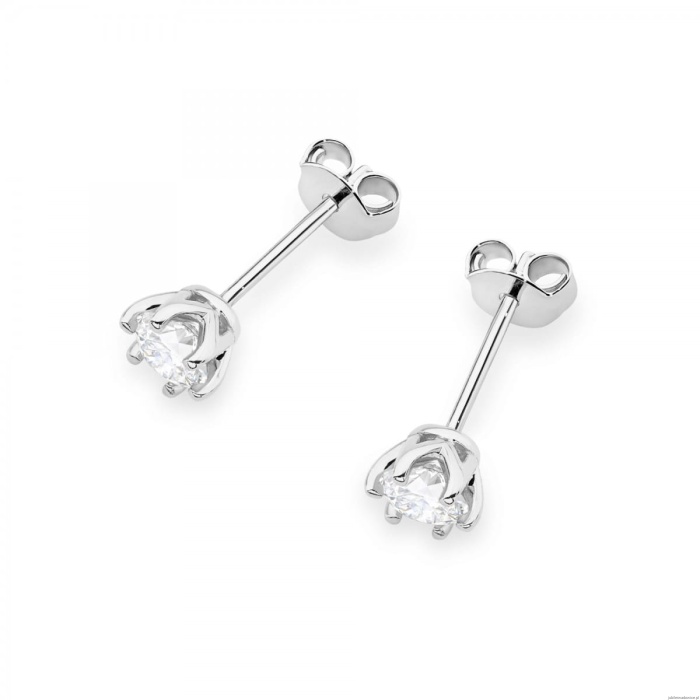 Kolczyki K0575 Diament 2 x 0.40ct białe złoto