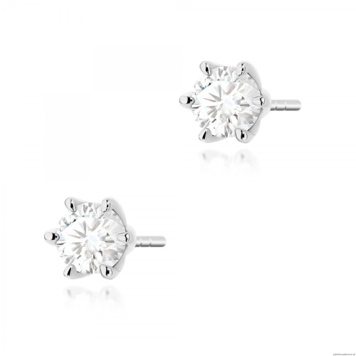 Kolczyki K0575 Diament 2 x 0.50ct białe złoto