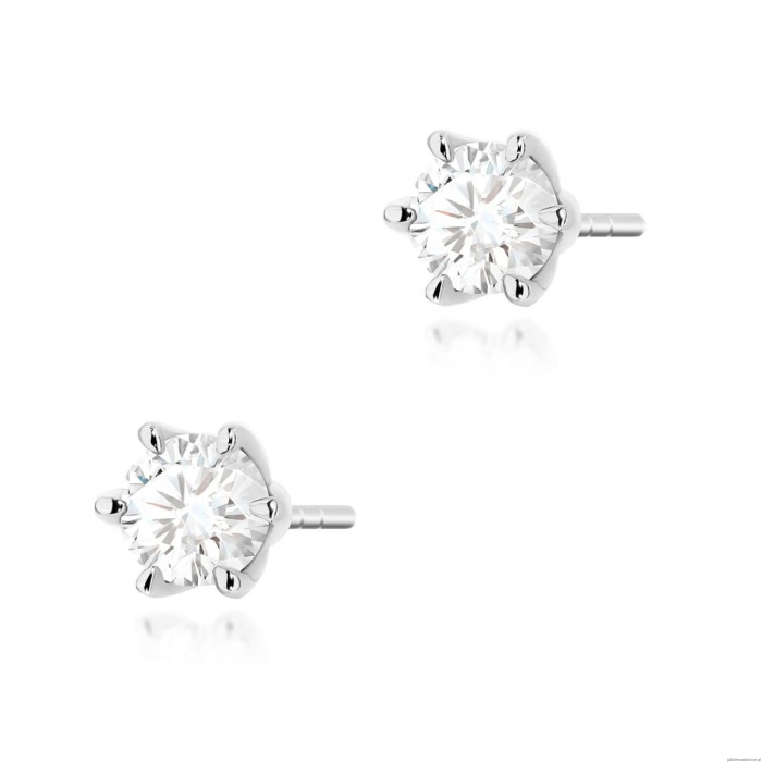 Kolczyki K0575 Diament 2 x 0.50ct białe złoto