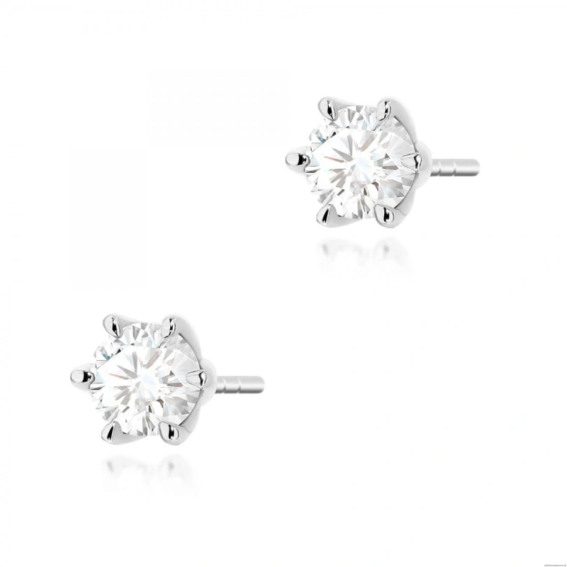 Kolczyki K0575 Diament 2 x 0.50ct białe złoto