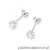Kolczyki K0575 Diament 2 x 0.50ct białe złoto