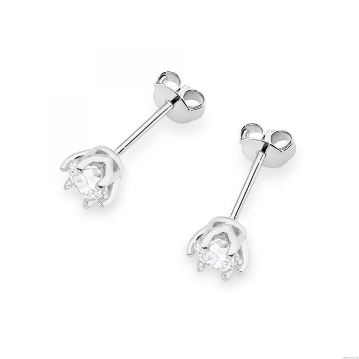 Kolczyki K0575 Diament 2 x 0.50ct białe złoto