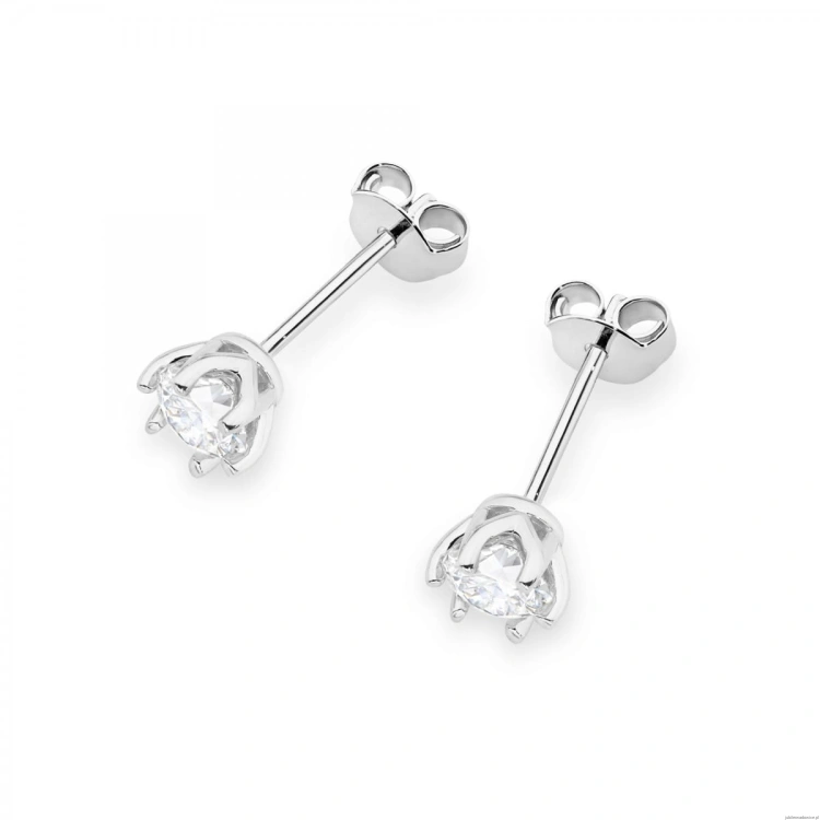 Kolczyki K0575 Diament 2 x 0.50ct białe złoto
