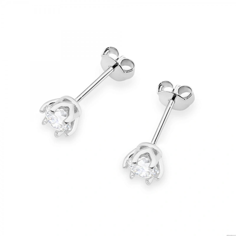 Kolczyki K0575 Diament 2 x 0.50ct białe złoto