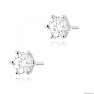 Kolczyki K0575 Diament 2 x 0.70ct białe złoto