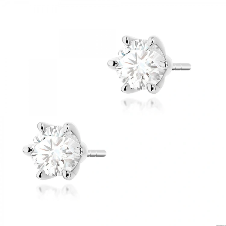 Kolczyki K0575 Diament 2 x 0.70ct białe złoto