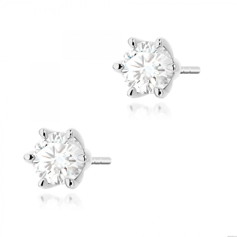 Kolczyki K0575 Diament 2 x 0.70ct białe złoto
