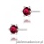 Kolczyki K0222 Rubin 2 x 0,30ct białe złoto