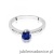 Pierścionek W0563 szafir 0,50ct białe złoto