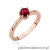Pierścionek W0563 rubin 0,60ct różowe złoto