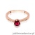 Pierścionek W0563 rubin 0,60ct różowe złoto