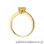 Pierścionek W0563 cytryn 0,50ct żółte złoto