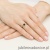 Pierścionek W0563 czarny diament 0,50ct żółte złoto