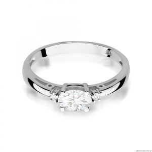 Pierścionek W0006 Diament Laboratoryjny 0,40ct białe złoto