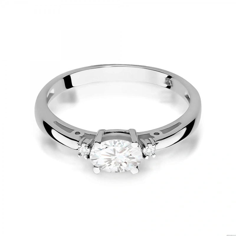 Pierścionek W0006 Diament Laboratoryjny 0,40ct białe złoto