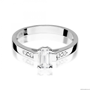 Pierścionek W0078 Diament Laboratoryjny 0,60ct białe złoto