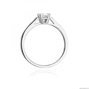 Pierścionek W0078 Diament Laboratoryjny 0,60ct białe złoto