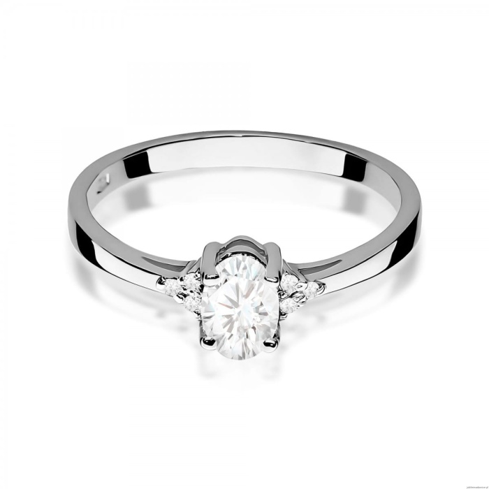 Pierścionek W0301 Diament laboratoryjny 0,40ct białe złoto