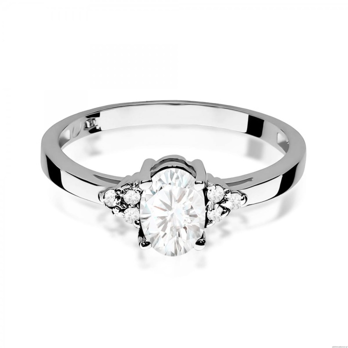 Pierścionek W0308 Diament laboratoryjny 0,70ct białe złoto
