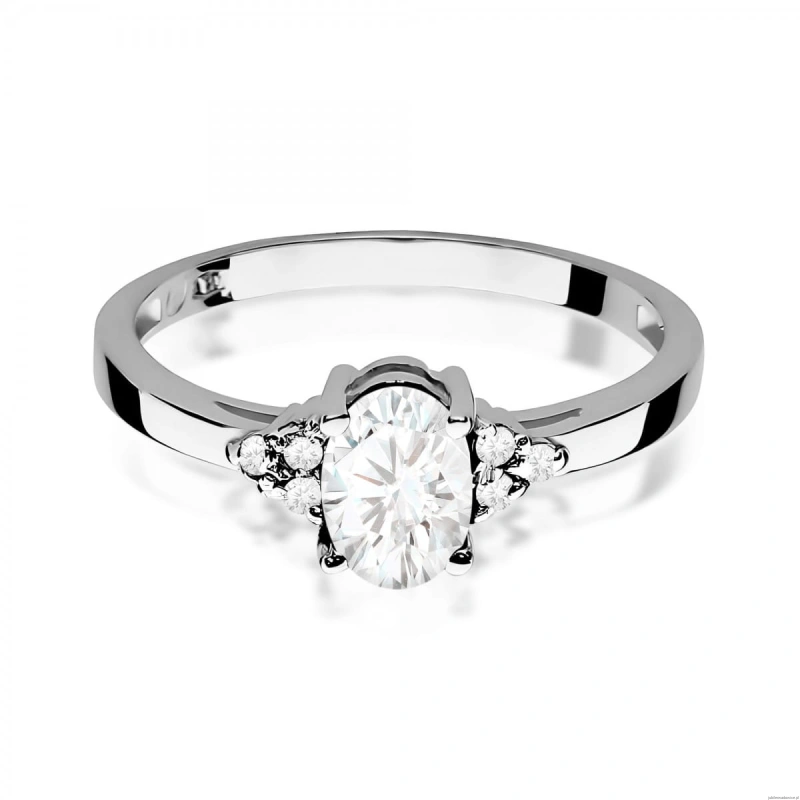 Pierścionek W0308 Diament laboratoryjny 0,70ct białe złoto