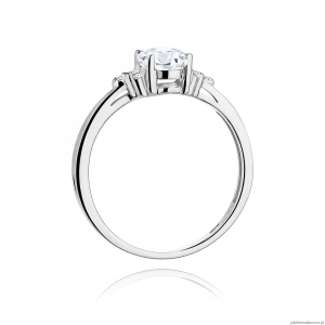 Pierścionek W0308 Diament laboratoryjny 0,70ct białe złoto