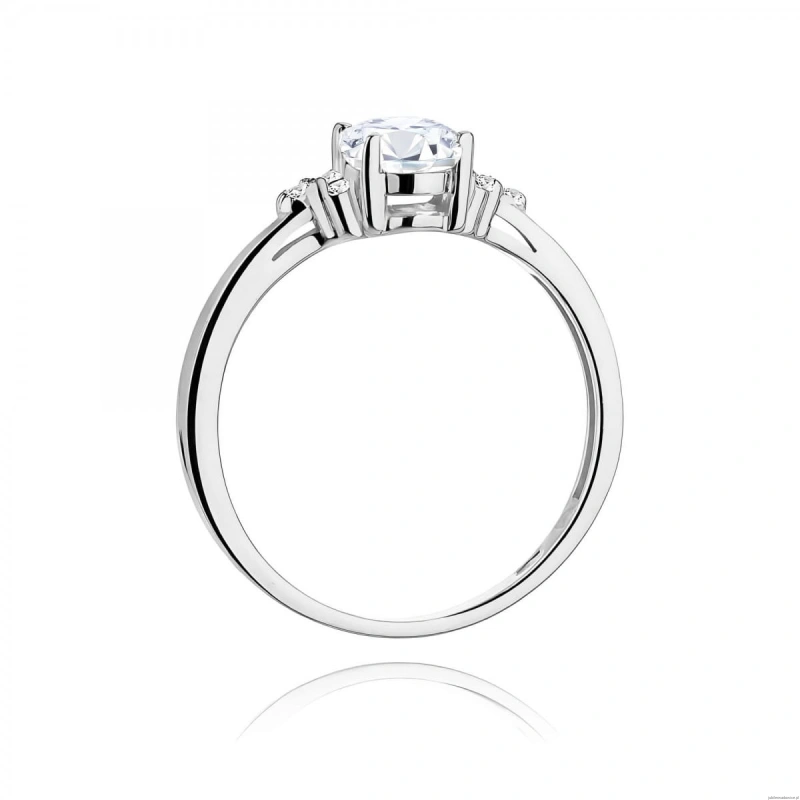 Pierścionek W0308 Diament laboratoryjny 0,70ct białe złoto