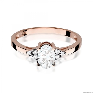 Pierścionek W0308 Diament laboratoryjny 0,70ct różowe złoto