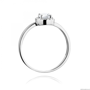 Pierścionek W0330 Diament laboratoryjny 0,40ct białe złoto