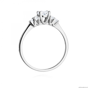 Pierścionek W0451 Diament laboratoryjny 0,50ct białe złoto
