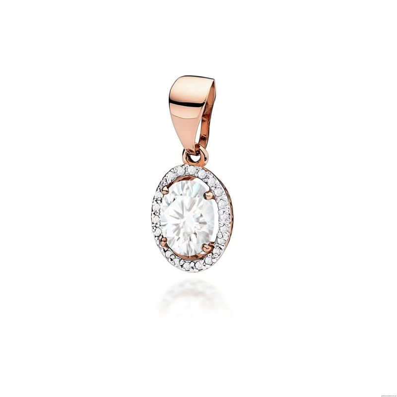 Zawieszka Z0080 Diament Laboratoryjny 1,90ct różowe złoto