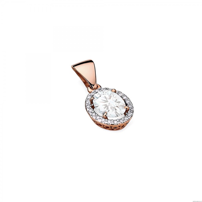 Zawieszka Z0080 Diament Laboratoryjny 1,90ct różowe złoto