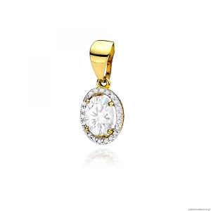 Zawieszka Z0080 Diament Laboratoryjny 1,90ct żółte złoto