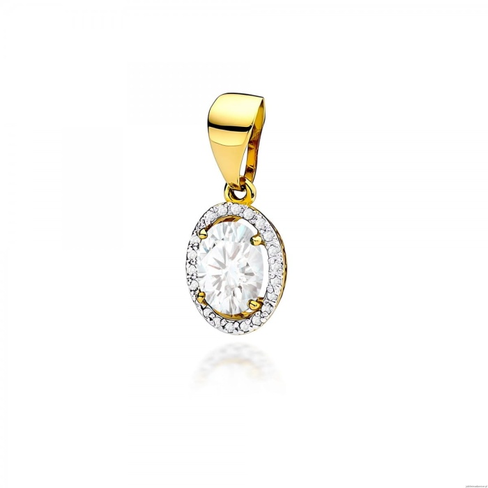 Zawieszka Z0080 Diament Laboratoryjny 1,90ct żółte złoto