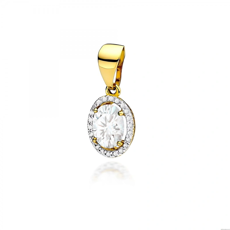Zawieszka Z0080 Diament Laboratoryjny 1,90ct żółte złoto