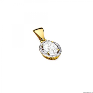 Zawieszka Z0080 Diament Laboratoryjny 1,90ct żółte złoto