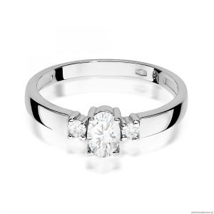 Pierścionek W0264 Diament Laboratoryjny 0,40ct białe złoto