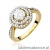 Pierścionek W0274 Diament Laboratoryjny 0,75ct żółte złoto