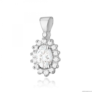 Zawieszka Z0182 Diament Laboratoryjny 0,40ct białe złoto
