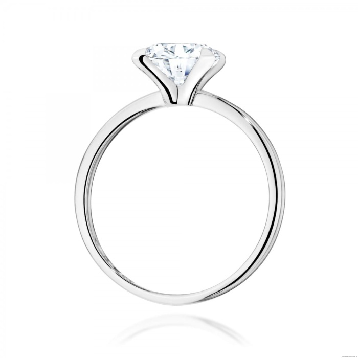 Pierścionek W0688 Diament Laboratoryjny 2,00ct białe złoto