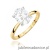 Pierścionek W0688 Diament Laboratoryjny 2,00ct żółte złoto
