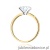 Pierścionek W0688 Diament Laboratoryjny 2,00ct żółte złoto