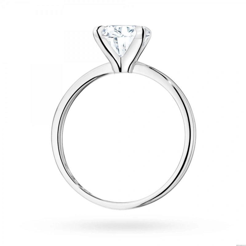 Pierścionek W0689 Diament Laboratoryjny 2,00ct białe złoto