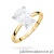 Pierścionek W0689 Diament Laboratoryjny 2,00ct żółte złoto