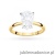 Pierścionek W0689 Diament Laboratoryjny 2,00ct żółte złoto