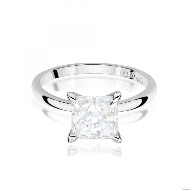 Pierścionek W0690 Diament Laboratoryjny 2,00ct białe złoto