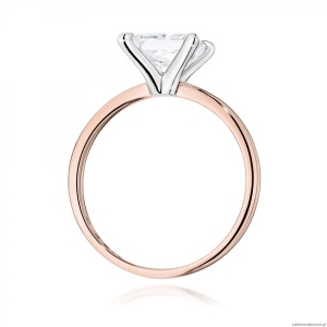Pierścionek W0690 Diament Laboratoryjny 2,00ct różowe złoto